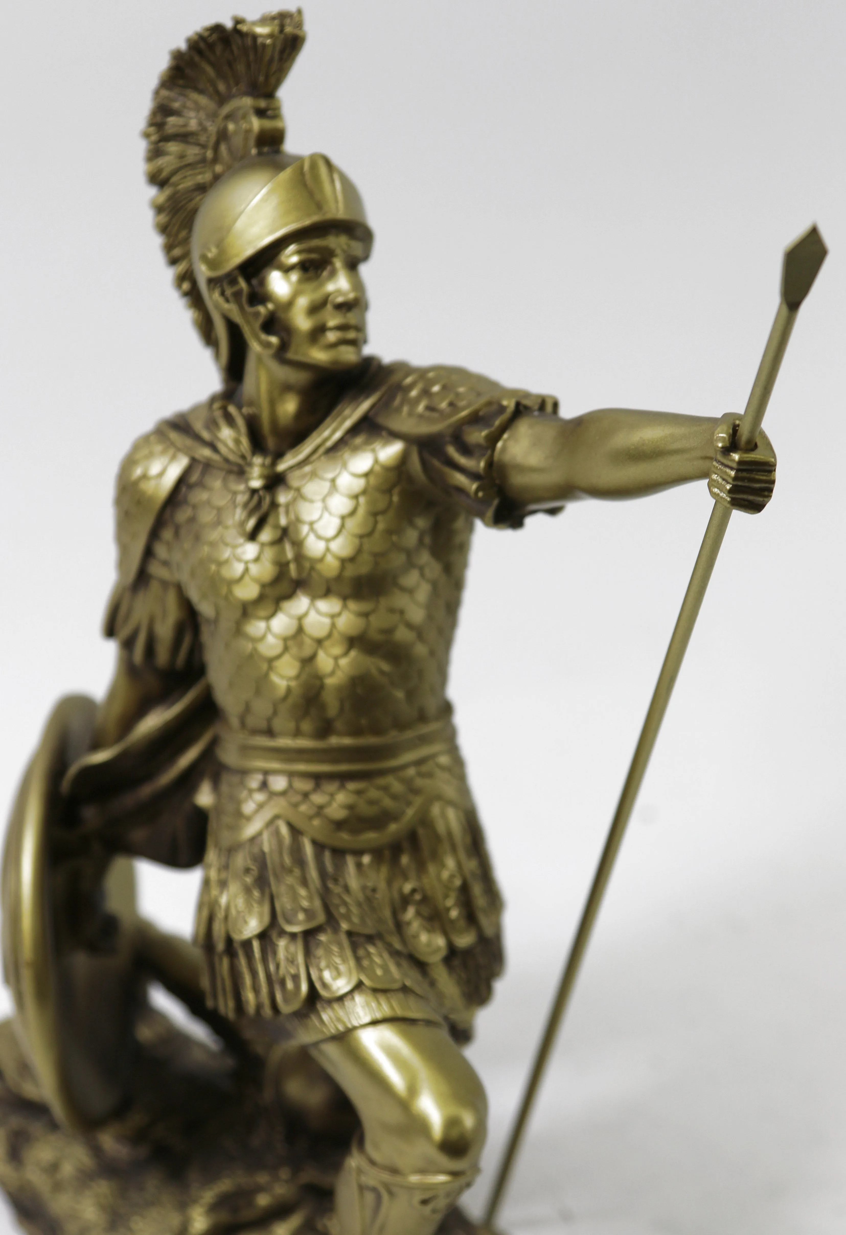 Art Deco Extra Large Cold Cast Roman/Greek warrior Soldier Bronze Sculpture