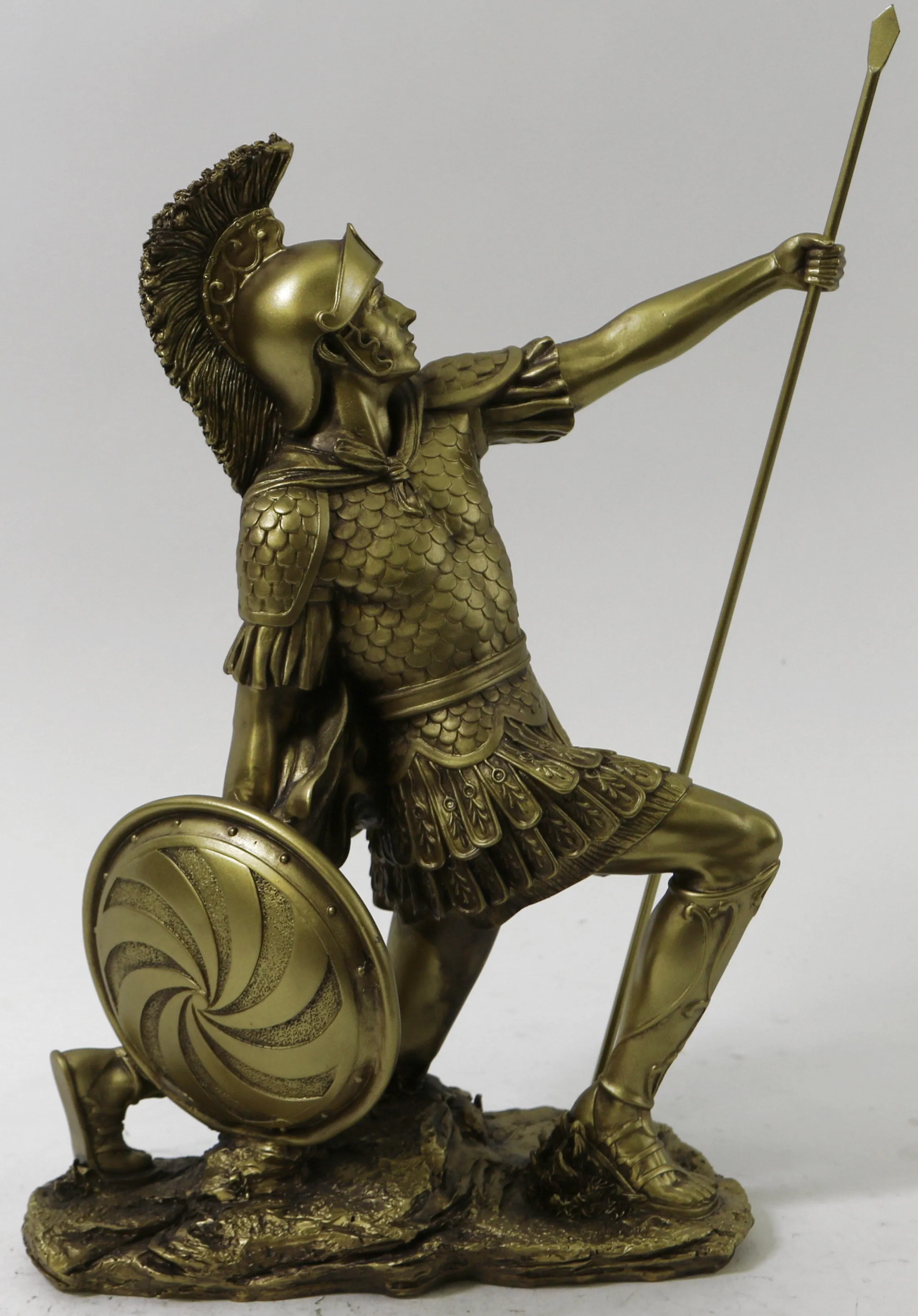 Art Deco Extra Large Cold Cast Roman/Greek warrior Soldier Bronze Sculpture