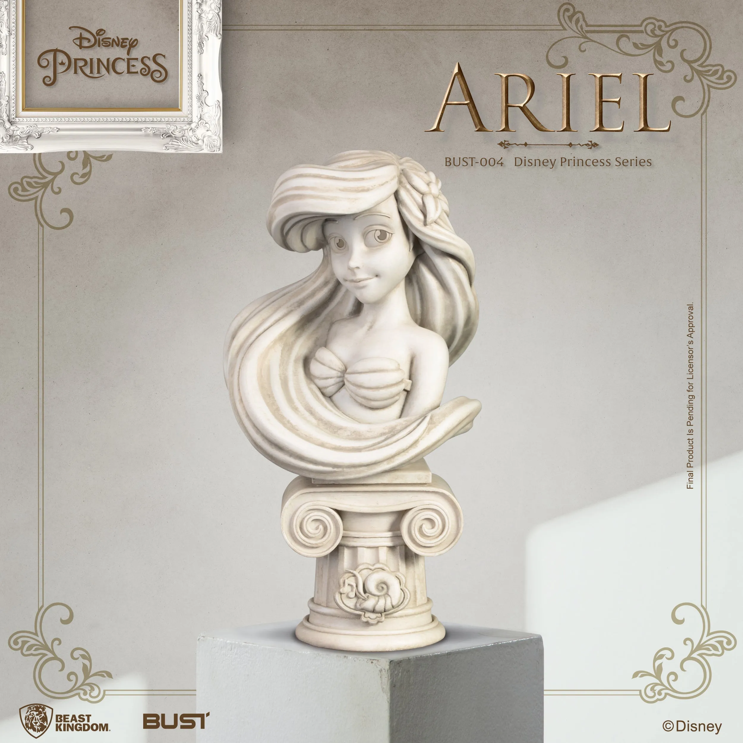 Beast Kingdom BUST-004 Disney Princess Series Ariel Bust Figure Statue