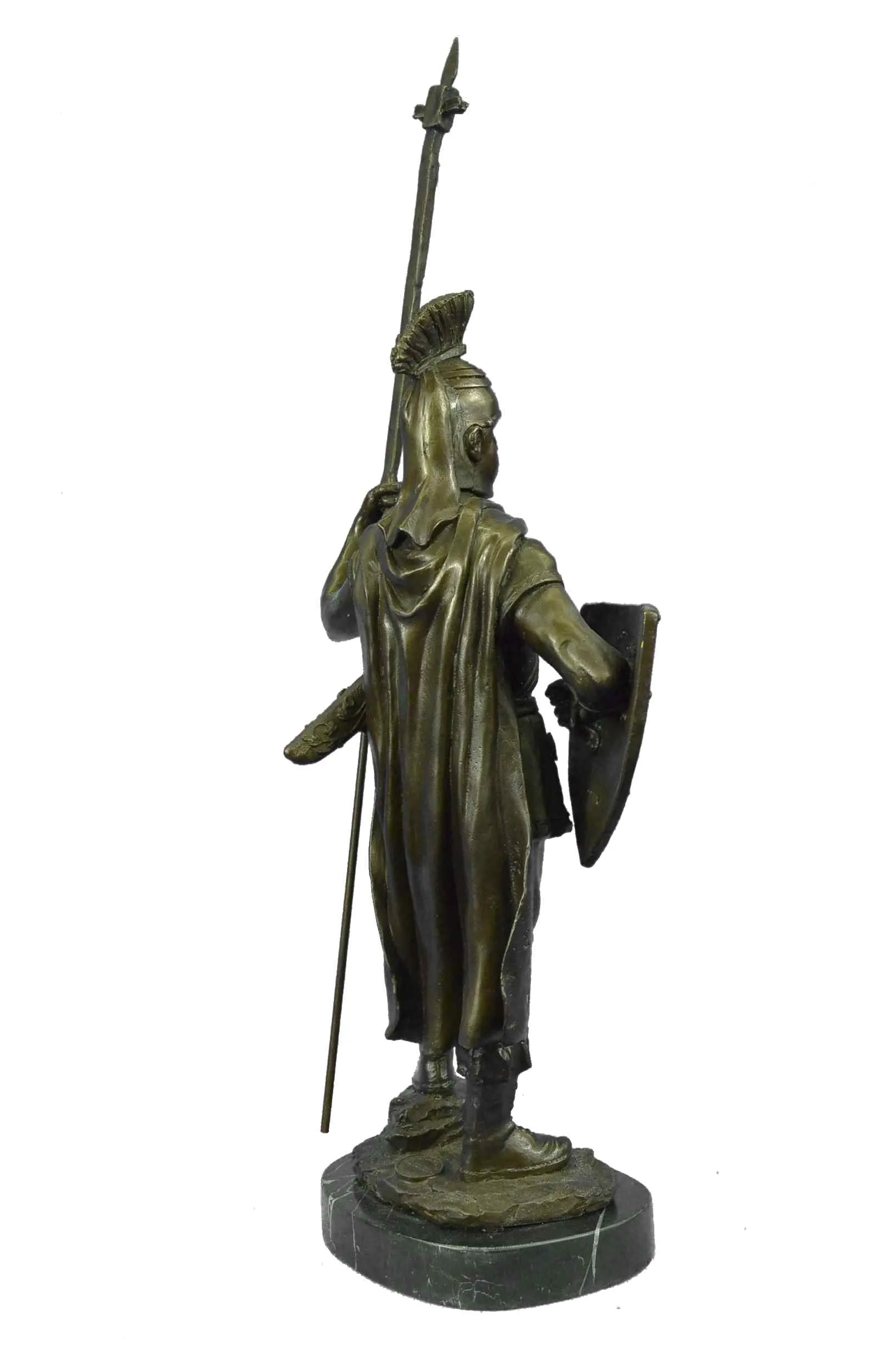 Bronze Sculpture Roman Warrior with Armor Bronze Sculpture Statue Figurine Deco