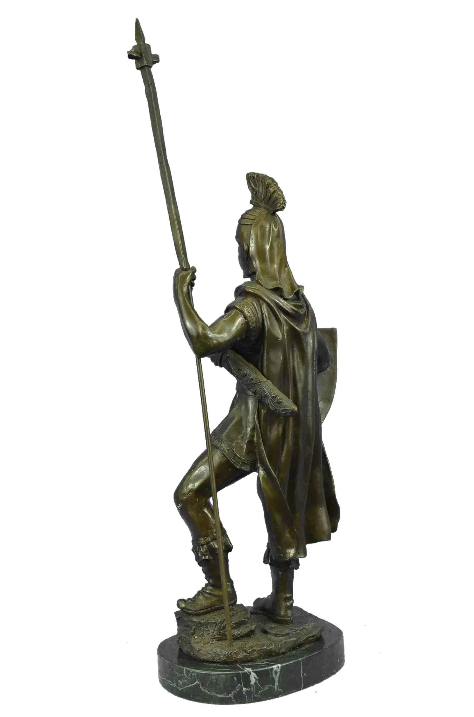 Bronze Sculpture Roman Warrior with Armor Bronze Sculpture Statue Figurine Deco