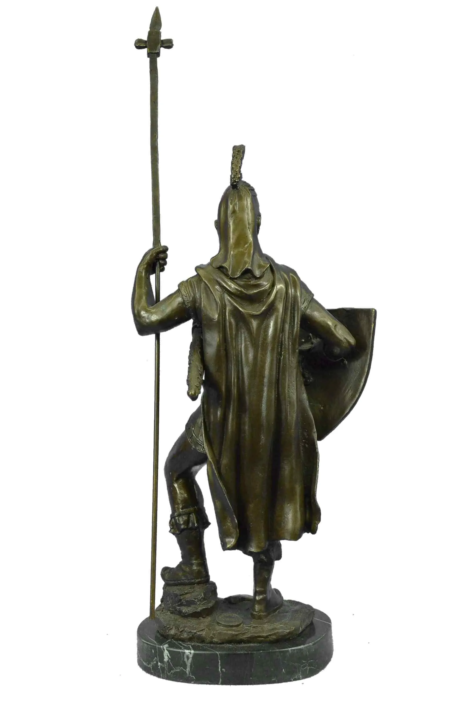 Bronze Sculpture Roman Warrior with Armor Bronze Sculpture Statue Figurine Deco