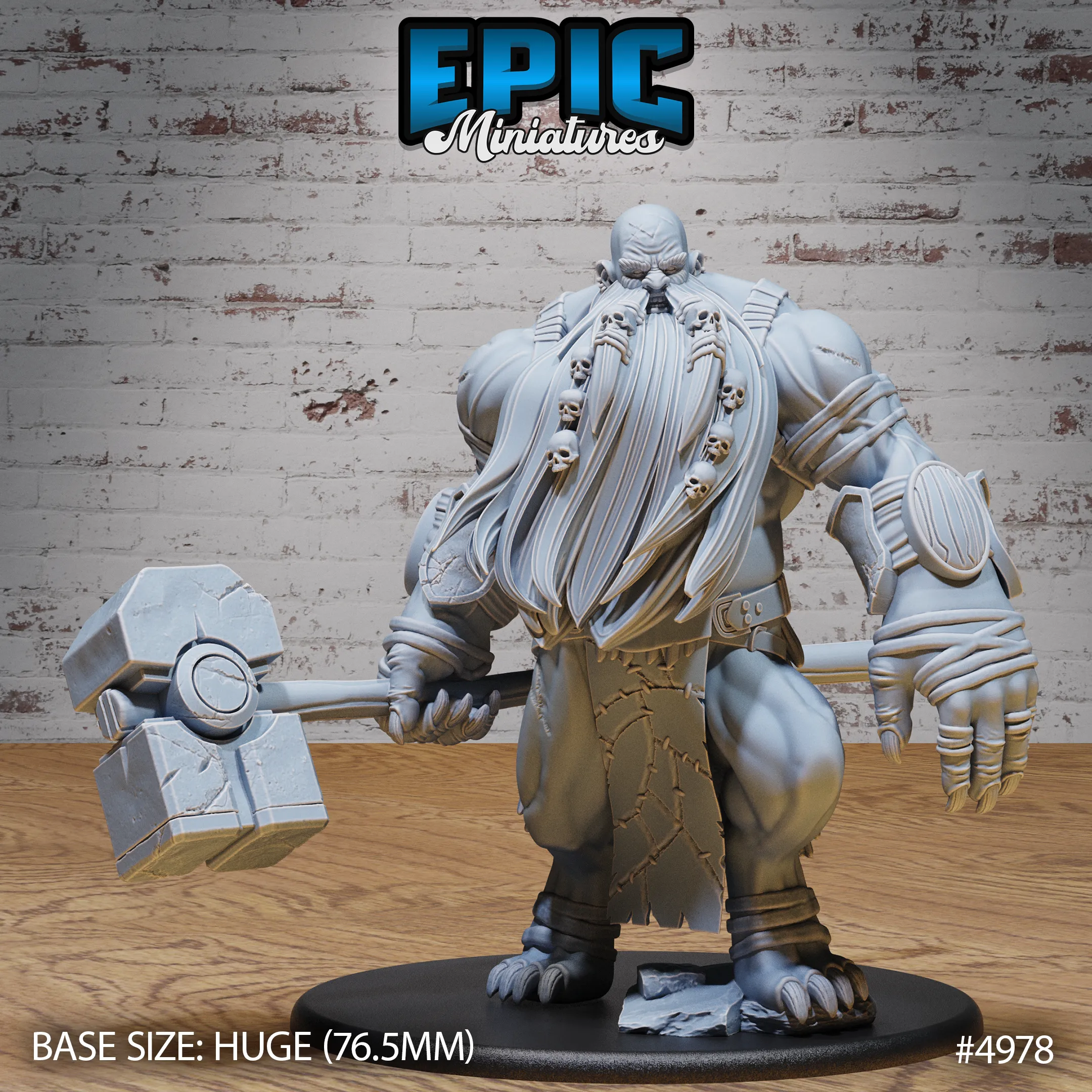 Hill Giant Smasher #4978-#4980 | Epic Miniatures | D&D Tabletop Miniatures