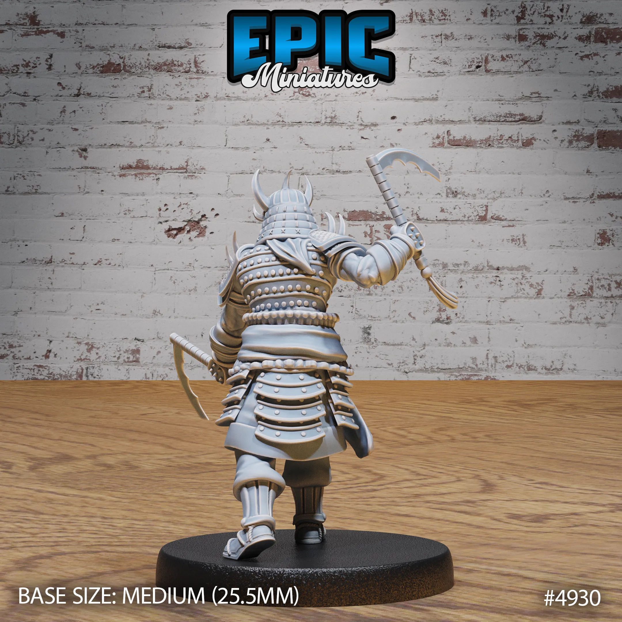 Oni Samurai #4929-#4931 | Epic Miniatures | D&D Tabletop Miniature | Fierce Demon Warrior for Fantasy Roleplaying