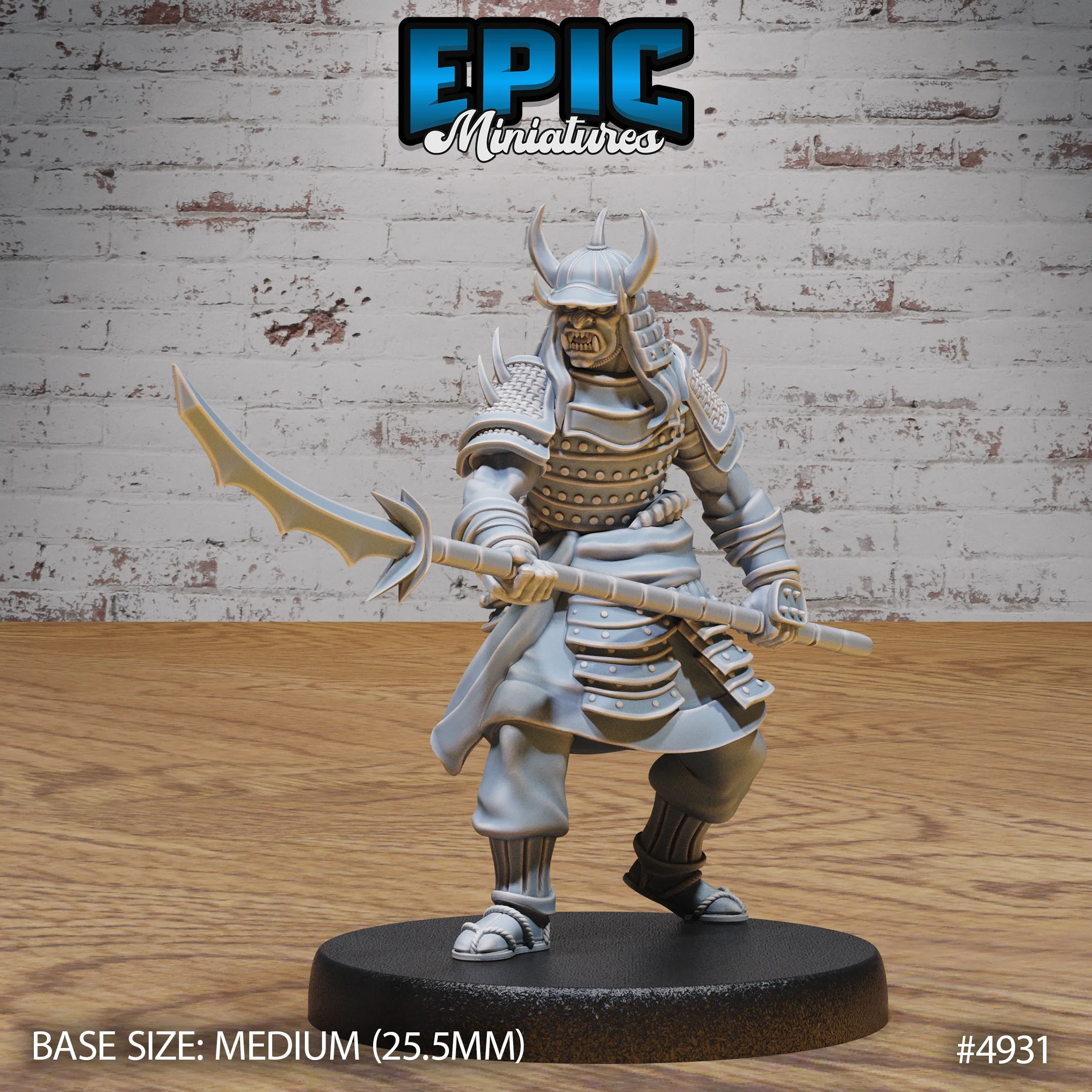 Oni Samurai #4929-#4931 | Epic Miniatures | D&D Tabletop Miniature | Fierce Demon Warrior for Fantasy Roleplaying