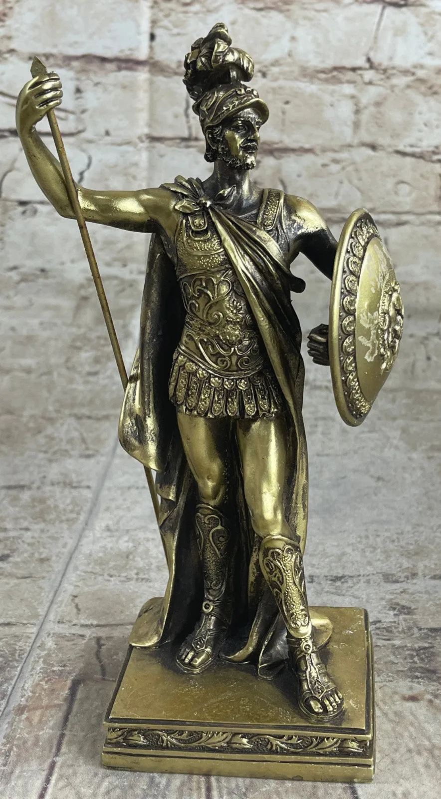 ROMAN WARRIOR COLISEUM GLADIATOR RESIN SCULPTURE ART DECO FIGURINE STATUE GIFT