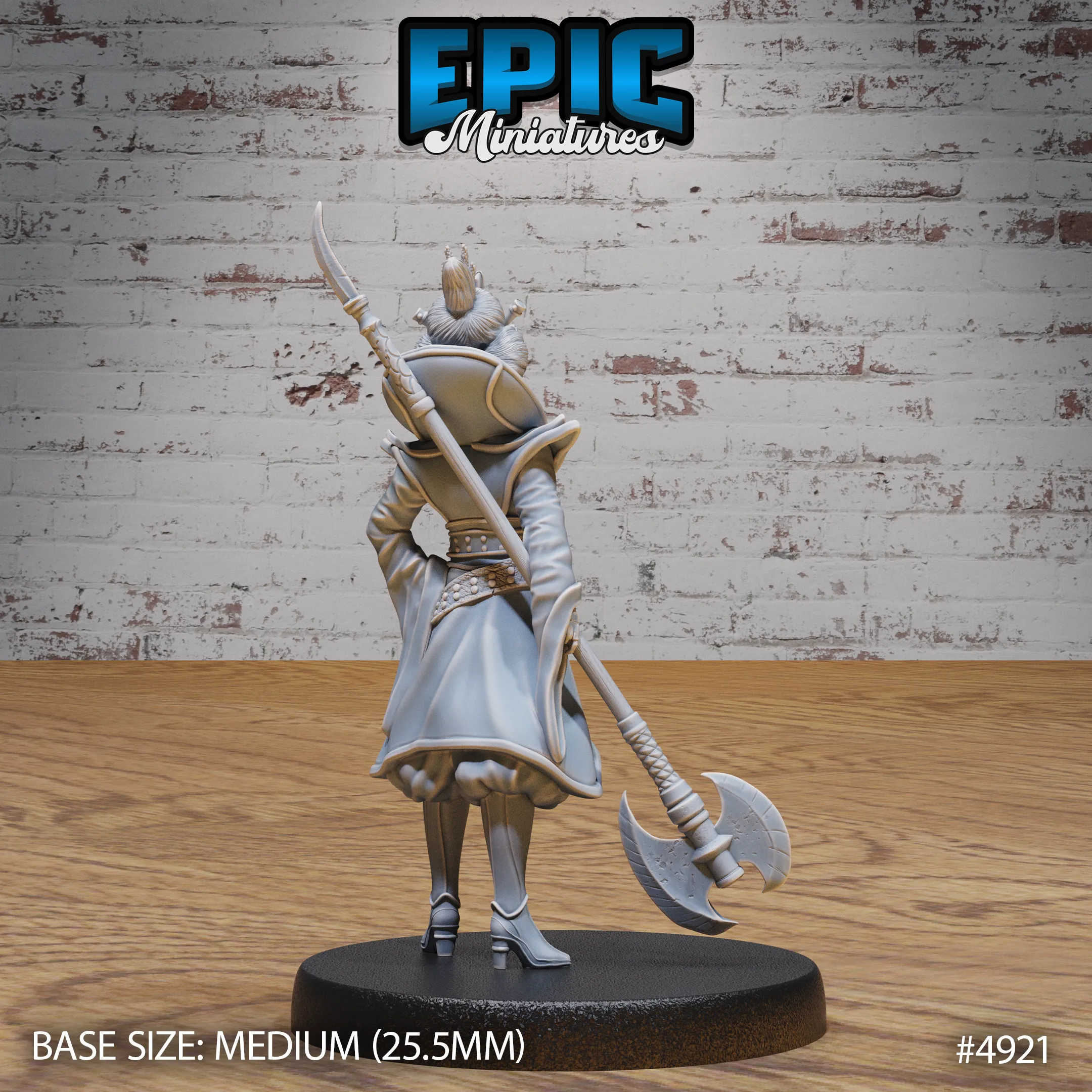 Warrior Empress #4921-#4923 | Epic Miniatures | D&D Tabletop Miniature | Regal Fighter for Fantasy Roleplaying & Wargaming