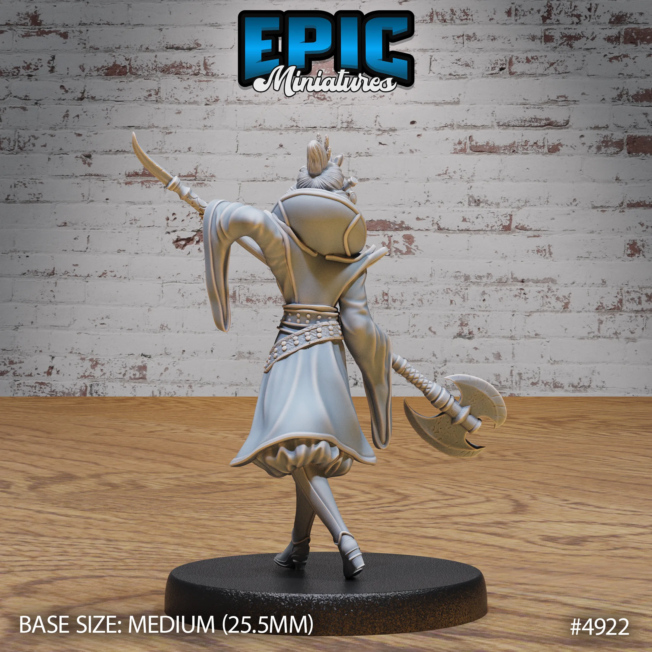 Warrior Empress #4921-#4923 | Epic Miniatures | D&D Tabletop Miniature | Regal Fighter for Fantasy Roleplaying & Wargaming